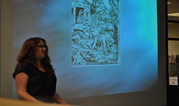 Author shares passion for fantasy and history with students