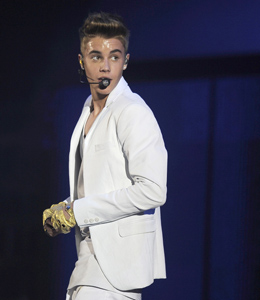 Justin Bieber performs in Charlotte