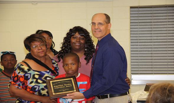 Angelique Bardley Inspiration Award presented to her family