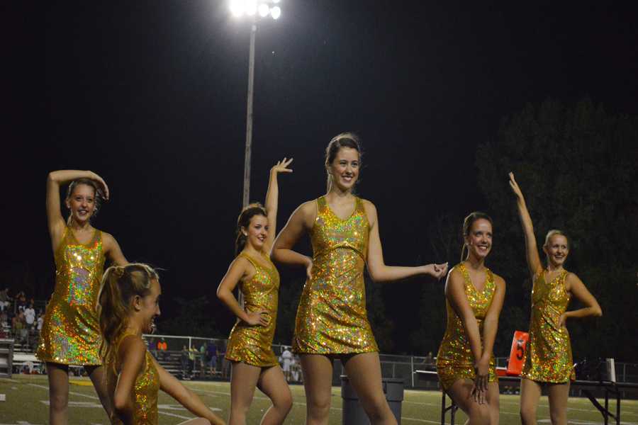 The OHS Golden Girls perform at the football game against Eureka on Aug. 29.