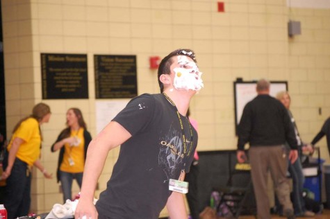 Matthew Helldoerfer (11) participates in a game in last years Winter Pep Rally.