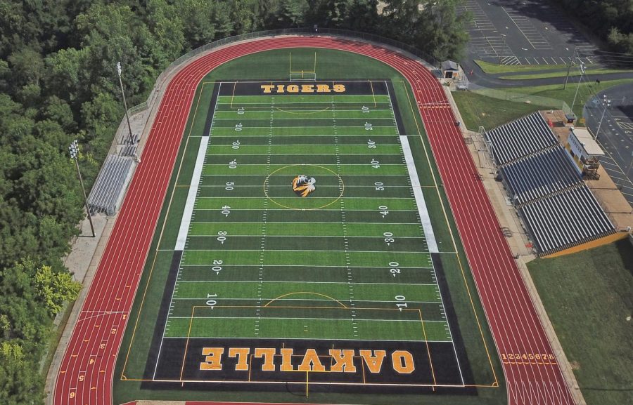 Drone shot of the new OHS field.
