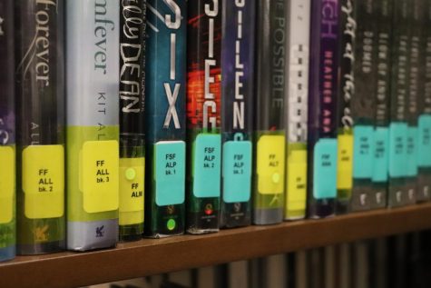 OHS Library reorganizes their genres. Here, Science Fiction and Fantasy are combined, but soon, they will have their own section thanks to efforts of the librarians at Mehlville High School.
