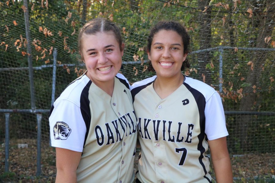 Abby Alonzo and Ella Strickland are all smiles after enjoying outstanding senior seasons.