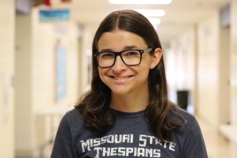 Teacher Isabelle Zurcher smiles for the camera at OHS. “I think high school theater is one of the coolest things in the world,” Zurcher said.
Theater is a passion of both Zurcher and her father, who is an actor.
