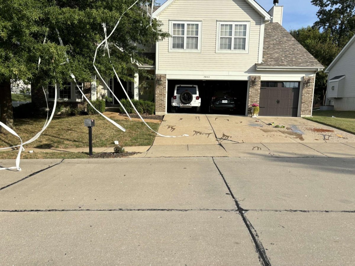 Blake Hallsten’s (11) house was pranked on Sept. 20. “There was barbecue sauce, ketchup, syrup, lots of glitter, two pounds of dog food, beans, toilet paper and there was a lot of flour all over my front yard,” Hallsten said. While Hallsten’s house didn’t have severe damage, there were other houses that did. 