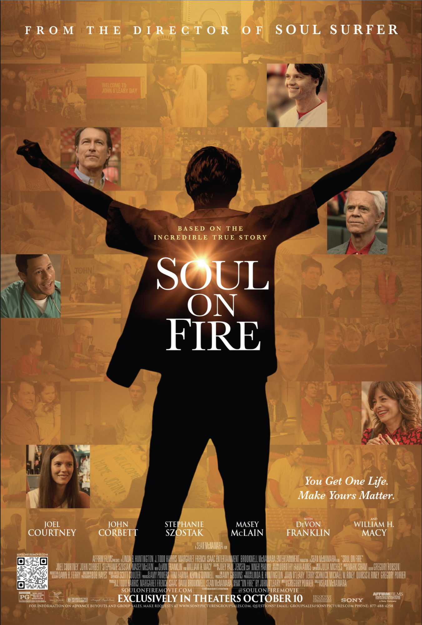 "Soul on Fire" was released on Oct. 10, 2025. The film is based on the true story of St. Louis native John O'Leary, who, at nine years old, survived a severe burn accident. 