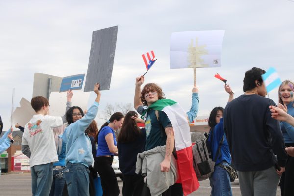 Students protest against ICE Feb. 25, 2026.